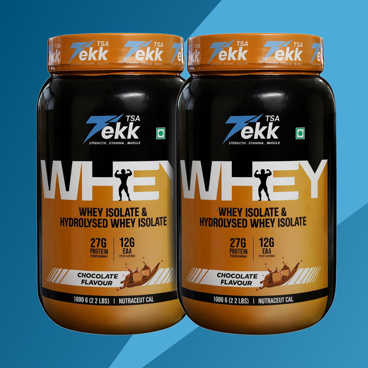 Twin Pack (1kg + 1kg) 100% Whey Isolate