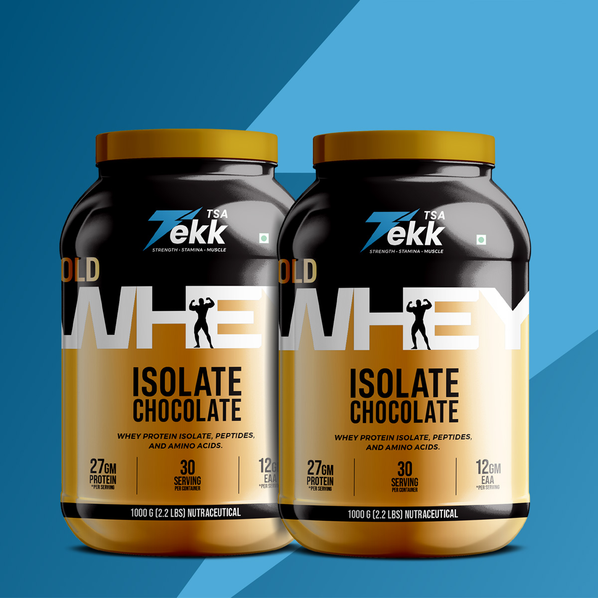 Twin Pack (1kg + 1kg) 100% Whey Isolate