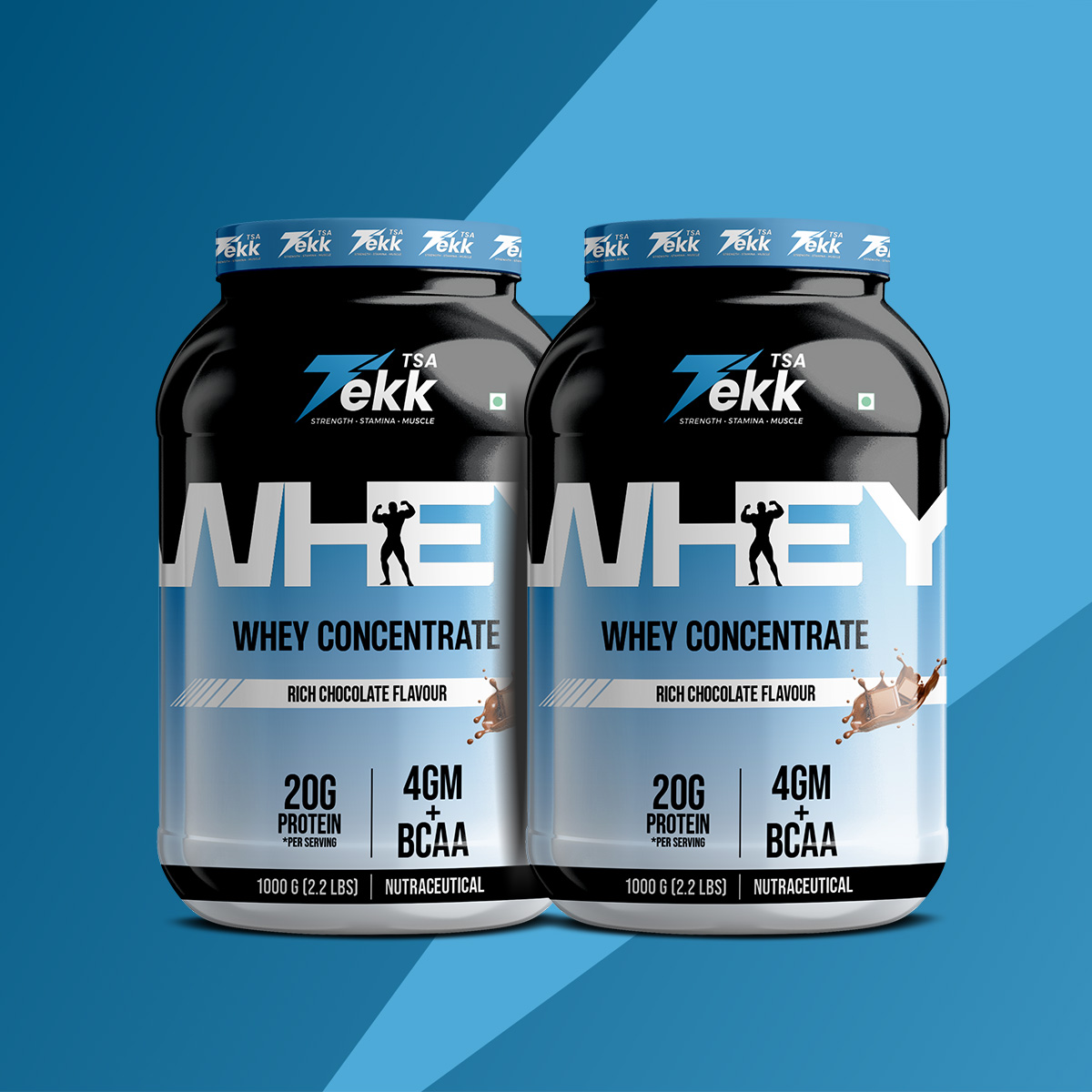 Twin Pack (1kg + 1kg) Whey Concentrate