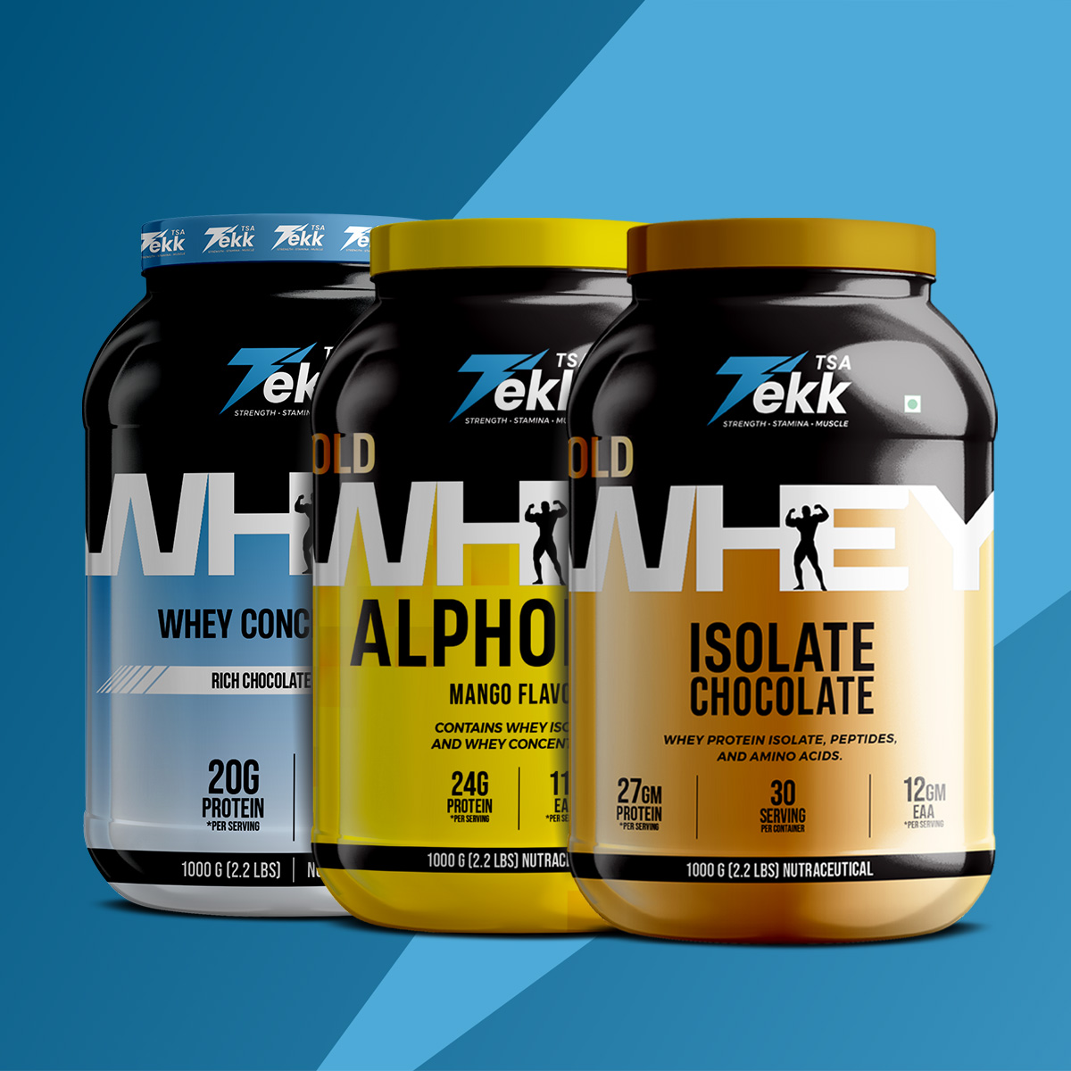 Combo Pack  1Kg Each-Mango, Chocolate, Concentrate
