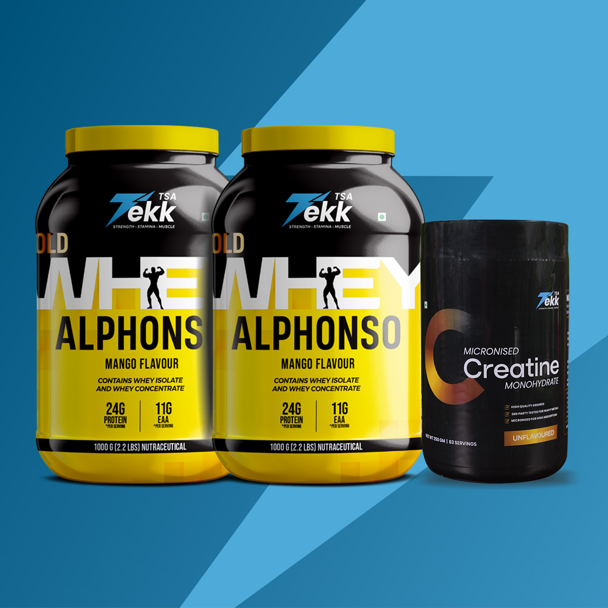 Combo - 2Kg Whey Isolate Mango + Creatine