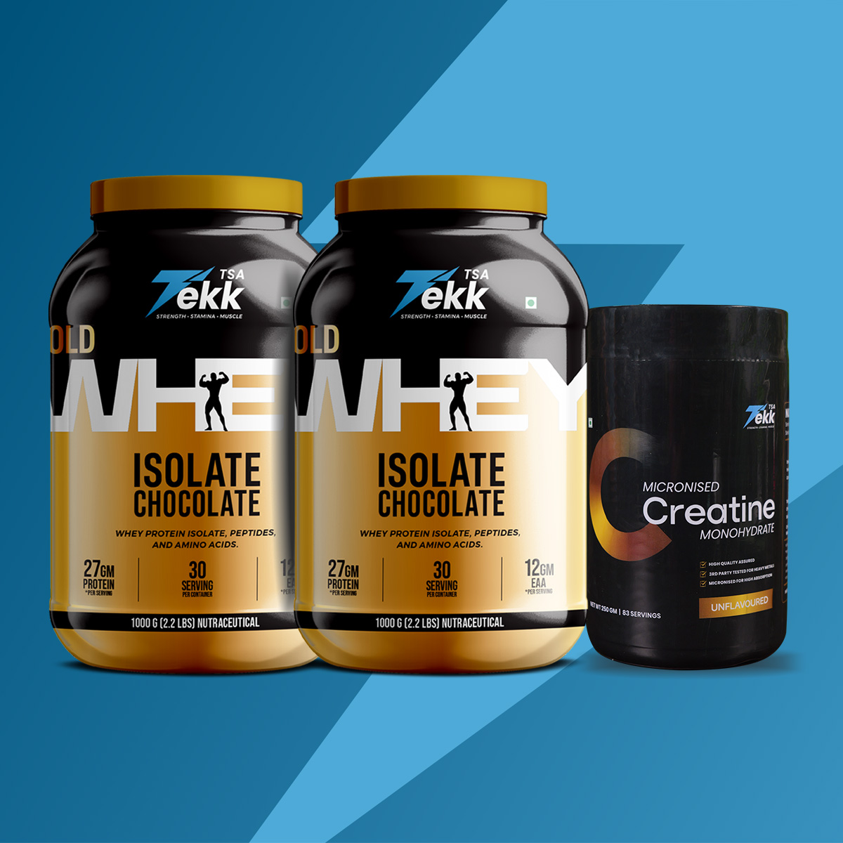 Combo - 2Kg Whey Isolate Chocolate + Creatine